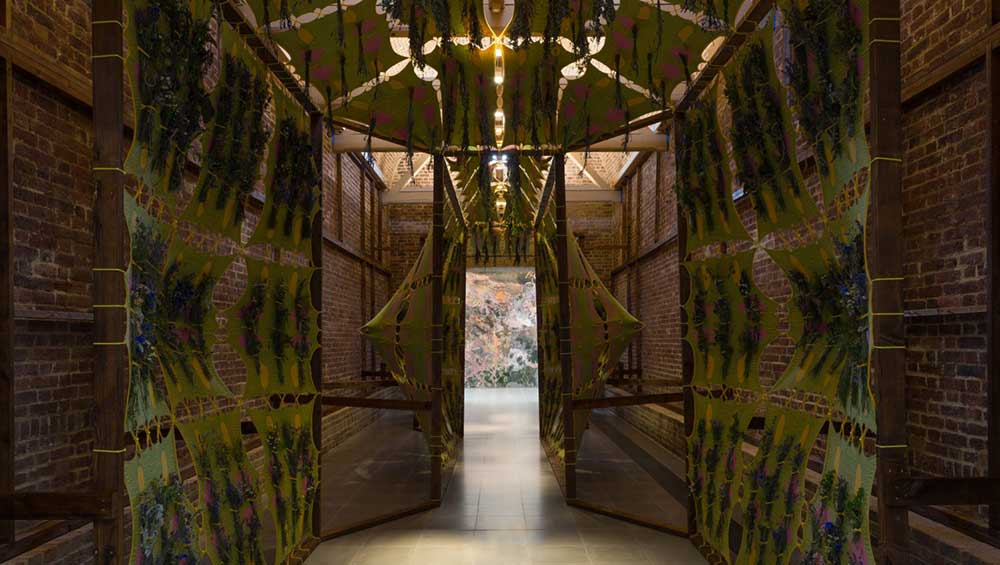 Dineo Seshee Bopape and Katy’taya Catitu Tayassu, motsopa: sonore (Clay and sound), 2021-2022 (detail). Installation view, Back to Earth exhibition at Serpentine North, 22 June – 18 September 2022. Photo: Veronica Simpson.