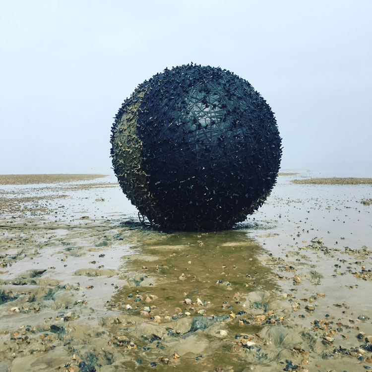 Rachael Louise Bailey. Global - The Black Stuff, Whitstable Biennale, 2018. Photo courtesy the artist.