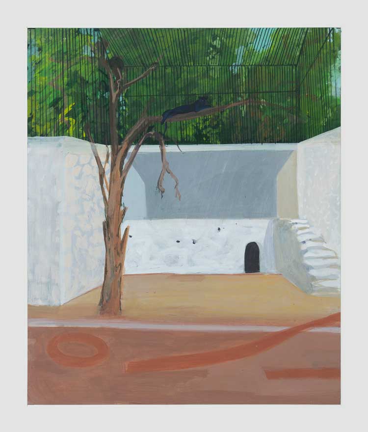 Mahesh Baliga. Jaguar, 2022. Casein on board, 12 x 10 in (30.5 x 25.4 cm). © Mahesh Baliga. Courtesy the artist, Project 88, and David Zwirner.
