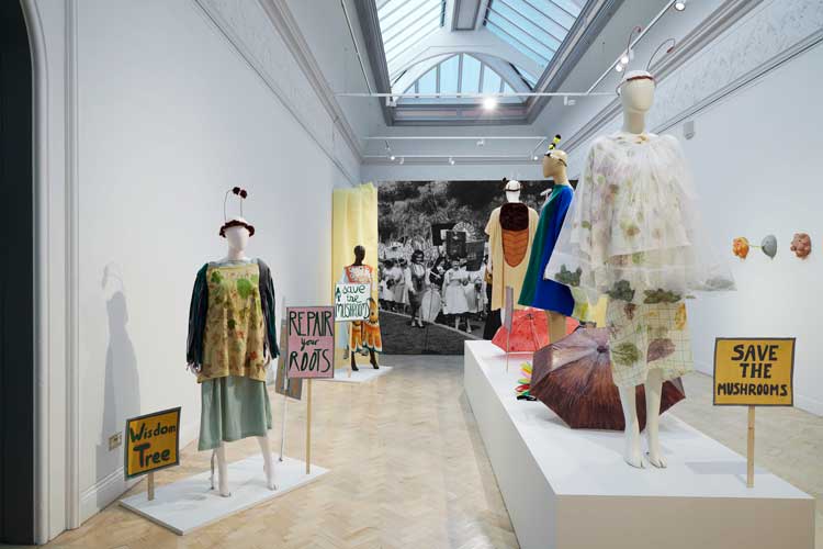 Grace Ndiritu, Plant Theatre for Plant People, 2021. © Grace Ndiritu. Installation view, British Art Show 9, 2021-22, Wolverhampton Art Gallery. Photo © Stuart Whipps.