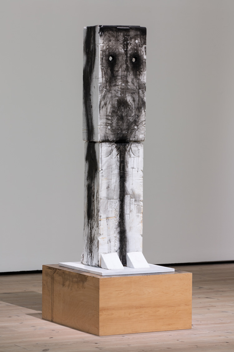 Huma Bhabha, Untitled 2006. Courtesy Peter Blum Gallery, New York. Installation view, Huma Bhabha, Against Time, Baltic Centre for Contemporary Art 2020. Photo: Rob Harris © 2020 Baltic.