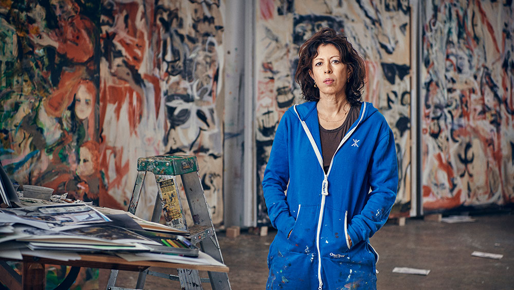 Cecily Brown, Dog Is Life, 2019. Installation view of Cecily Brown at Blenheim Palace, Blenheim Palace, 2020. Photo: Tom Lindboe. Courtesy of Blenheim Art Foundation.