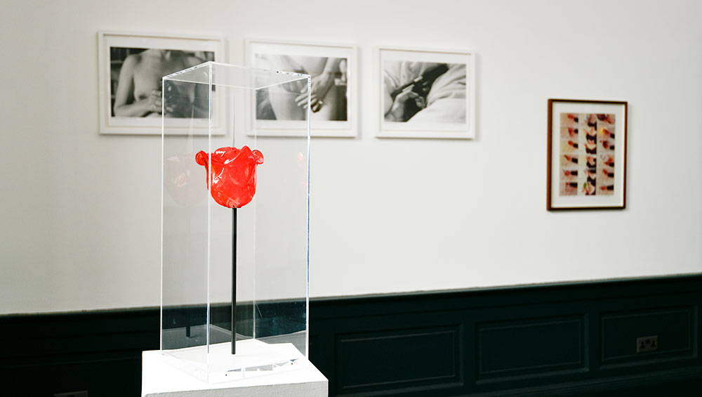 Rose English. Quadrille, 1975/2013. Colour, silent DVD of performance in Southampton, England, 1975, in a fitted pink box, duration 10min 57sec. Copyright the artist. Courtesy of Richard Saltoun Gallery.