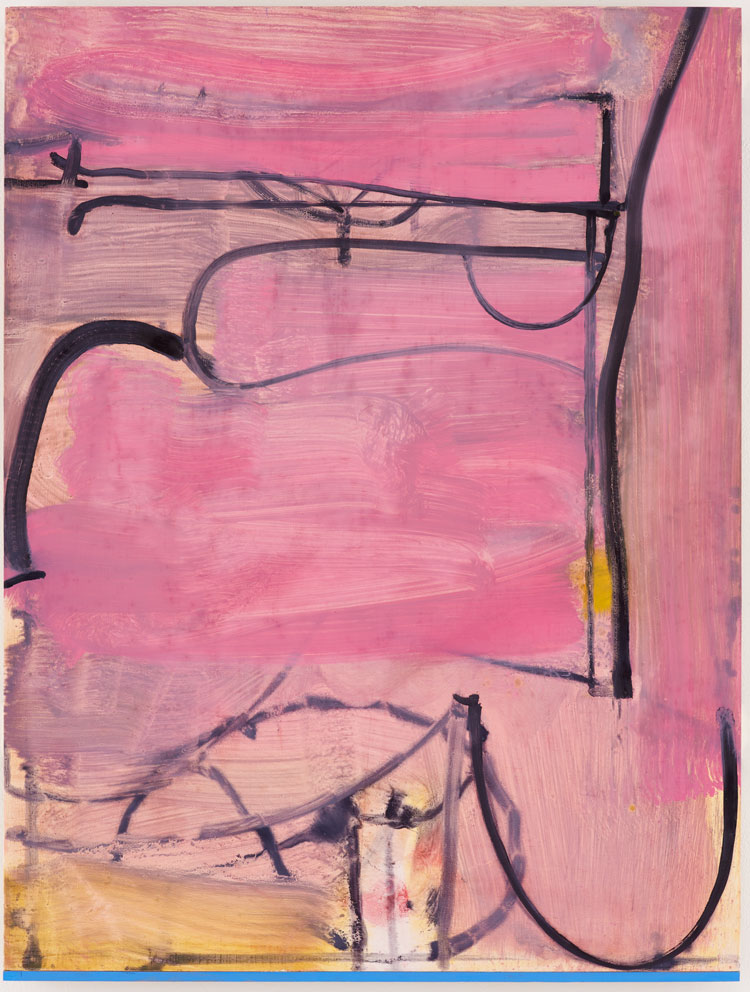 Matthew Burrows. Bather, 2019. Oil on board, 78.5 x 59.3 cm (30 7/8 x 23 3/8 in). © Matthew Burrows.