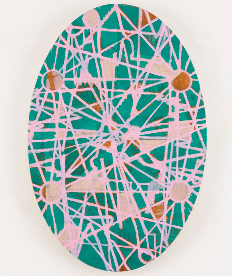 Matthew Burrows. Cardinal Points II, 2020. Oil on linen on board, 90 x 60 cm (35 1/2 x 23 1/2 in). © Matthew Burrows.