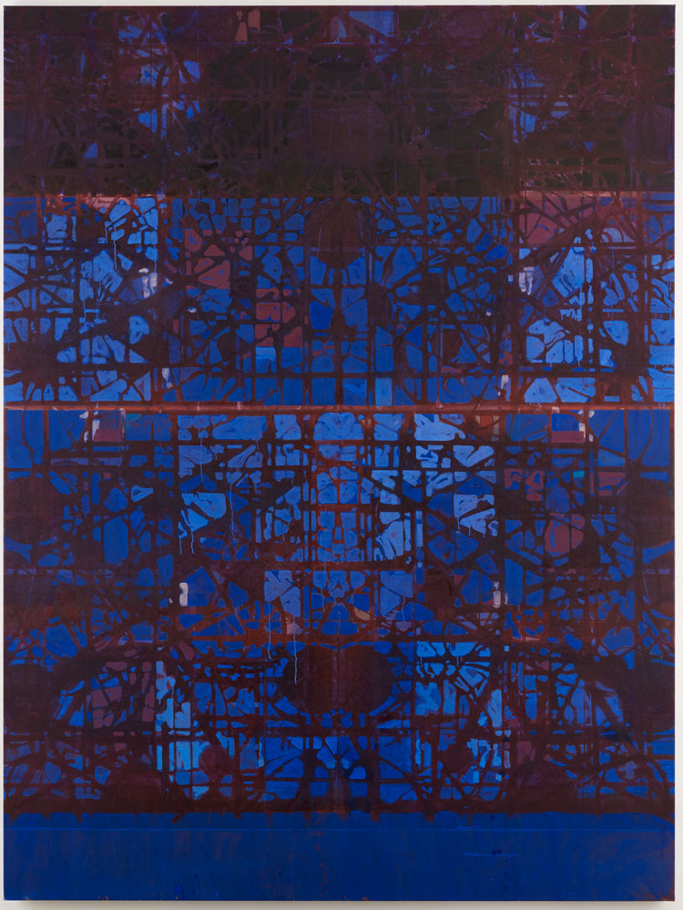 Matthew Burrows. Gatescape III, 2020. Oil on linen, 240 x 180 cm (94 1/2 x 71). © Matthew Burrows.