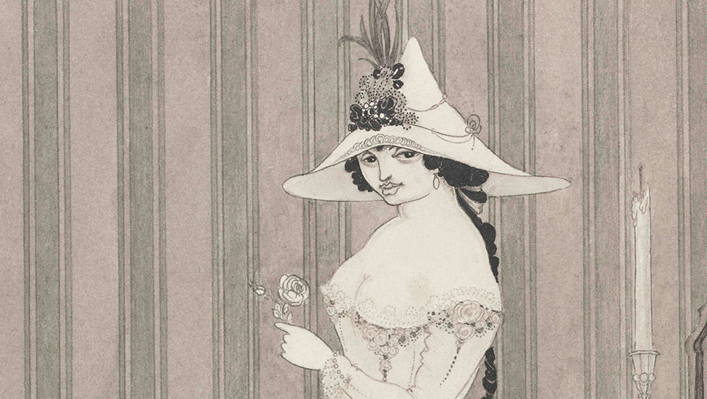 Frederick Evans 1853-1943. Portrait of Aubrey Beardsley, 1893. Photo-etching and platinum print on paper, 11.5 x 16.5 cm. Wilson Centre for Photography.