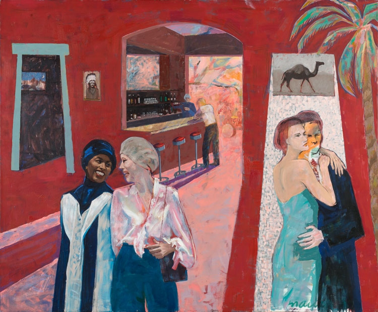 Maurice Burns. Notes to Myself, 1989-93. Oil on canvas, 56 x 68 x 1 1/2 in. Image courtesy the artist and Gerald Peters Contemporary.