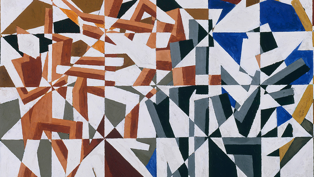 David Bomberg. Study for In the Hold, c1914. Charcoal on paper, 54.8 × 65.4 cm. Tate, London. Presented by the Friends of the Tate Gallery 1967. © Tate.