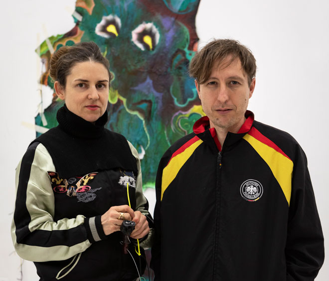 KAYA (Kerstin Brätsch and Debo Eilers), Portrait, 2018. Photograph: Daniele Molajoli.