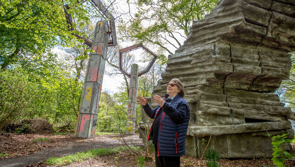 Phyllida Barlow, Quarry, 2018. Photograph: Anna Kunst, courtesy Jupiter Artland.