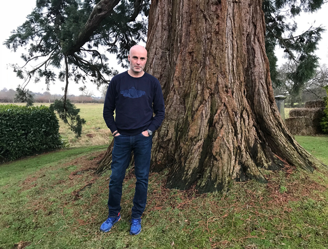 Jason Brooks at his Gloucestershire studio, January 2018. Photograph: Martin Kennedy.