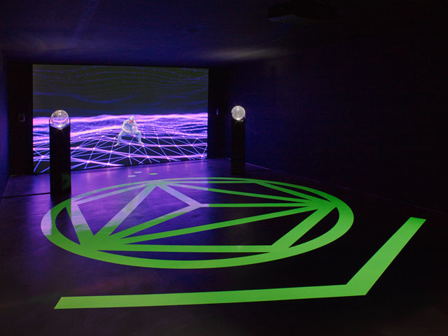 Zach Blas, Contra-Internet, 2017. Installation view. Commissioned by Gasworks; Art in General, New York; and MU, Eindhoven. Courtesy of the artist. Photograph: Andy Keate.