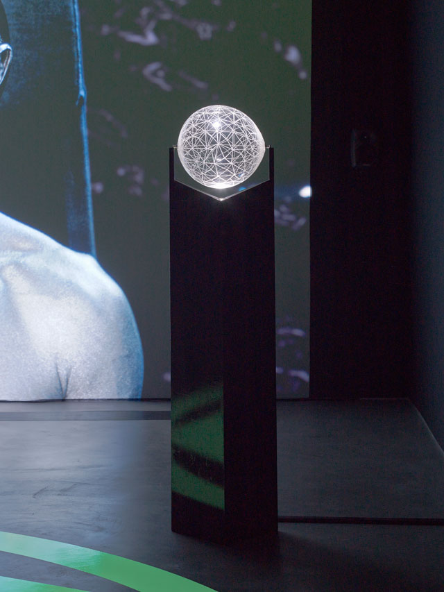 Zach Blas, Contra-Internet, 2017. Installation view. Commissioned by Gasworks; Art in General, New York; and MU, Eindhoven. Courtesy of the artist. Photograph: Andy Keate.