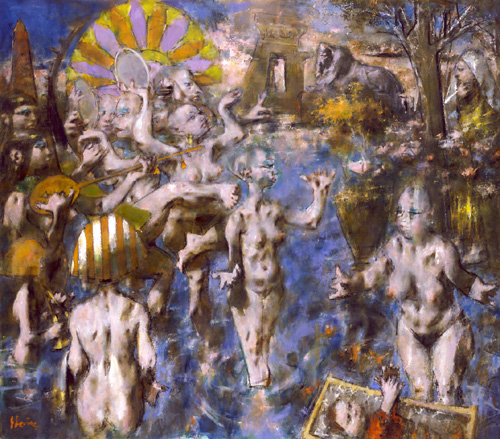 Jack Levine. The Finding of Moses, 1993. Courtesy of the Bridget Moore Gallery, New York