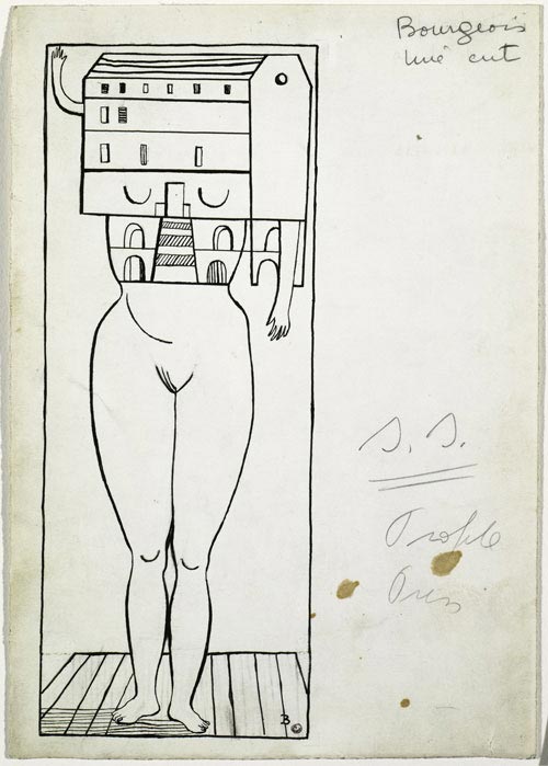 Louise Bourgeois. Femme Maison, 1947. Ink and pencil on paper 25.2 x 18 cm. Solomon R. Guggenheim Museum, New York. © Louise Bourgeois