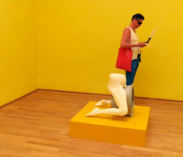 Sarah Lucas: I SCREAM DADDIO, installation view at the British Pavilion, Giardini di Castello, Venice, 2015. Photo: Martin Kennedy.