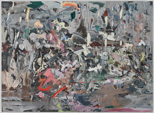 Cecily Brown. Rainy Day Women, 2007. Oil on linen, 12.5 x 17 in.