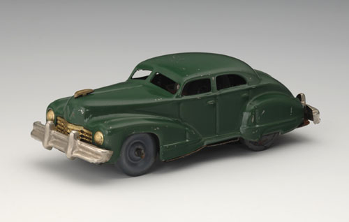 General Motors Cadillac 62 Four-Door Sedan, 1947, marked Made in Occupied Japan. 5 1/8 x 2 x 1 3/4 in. (13 x 5 x 4.5 cm). Yoku Tanaka Collection. Photo: Tadaaki Nakagawa