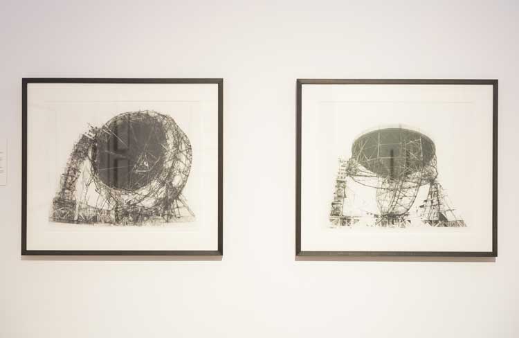 Ian Chamberlain,Tranmission IV, 2015.RWA Alastair Brookes KoLAB Studios. Installation view, Cosmos: The Art of Observing Space, Royal West of England Academy, 2026. Photo: Alastair Brookes.