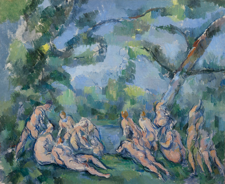 Paul Cezanne, The Bathers, 1899–1904. Oil on canvas, 51.3 x 61.7 cm. The Art Institute of Chicago, Amy McCormick Memorial Collection.
© Art Institute of Chicago, Dist. GrandPalaisRmn / image The Art Institute of Chicago.