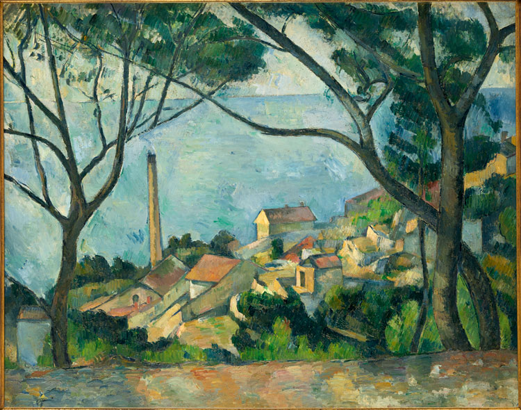 Paul Cezanne, The Sea at L’Estaque, 1878-79. Oil on canvas, 72.8 x 92.8 cm. Musée national Picasso-Paris, donation Picasso, 1978. Collection personnelle Pablo
Picasso. © RMN - Grand Palais - Mathieu Rabeau.