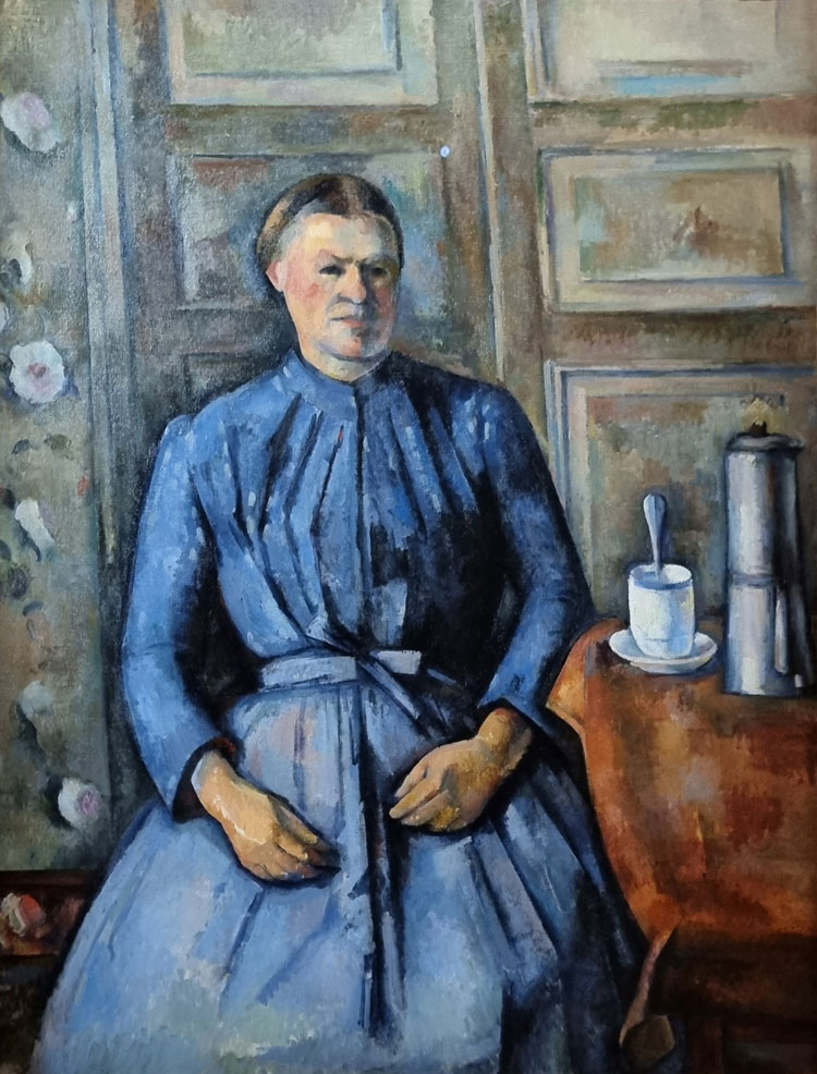 Paul Cezanne. Woman with a Coffee Pot, c1895. Oil on canvas. Musée D’Orsay. Photo: Juliet Rix.
