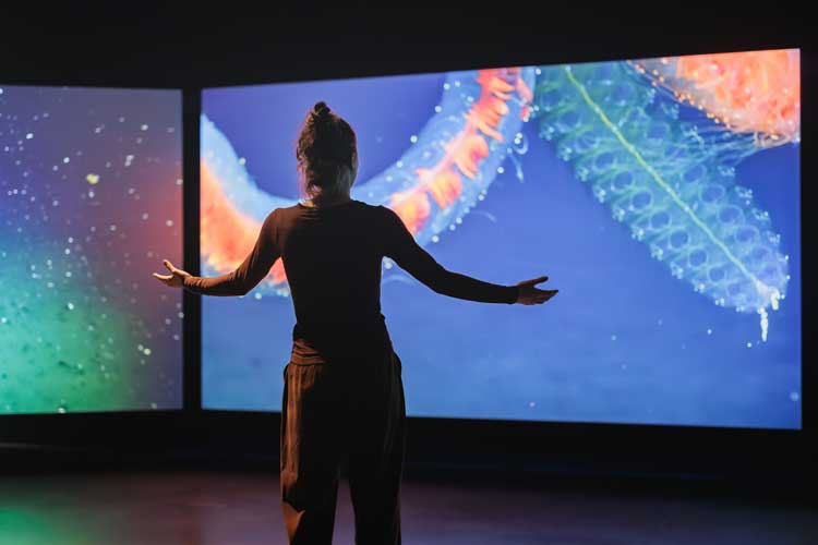 Emma Critchley: Soundings, Live Performance, John Hansard Gallery, 2025. Courtesy the artist. Photo: Nosa Malcolm.
