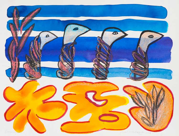Janet McKenzie. Untitled (After Australia), 2011. Watercolour and pastel, 30 x 40 cm. © The Artist.