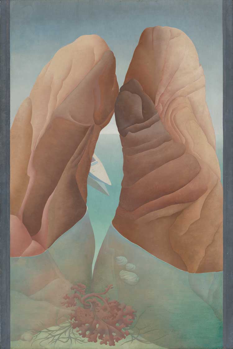 Ithell Colquhoun, Scylla (méditerranée), 1938. Tate: Purchased 1977. © Spire Healthcare, © Noise Abatement Society, © Samaritans.