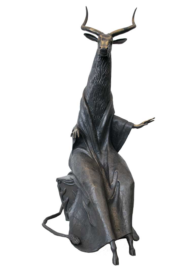 Leonora Carrington. Daughter of the Minotaur, 2010. Bronze sculpture, 82 x 38 x 55 cm. Courtesy of the Leonora Carrington Council and rossogranada.