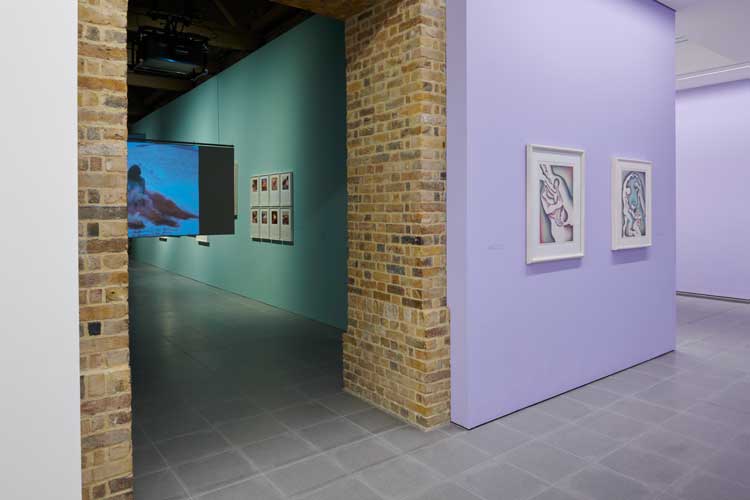 Judy Chicago: Revelations, 2024. Installation view, Serpentine North. © Judy Chicago/Artists Rights Society (ARS), New York. Photo: Jo Underhill. Courtesy Judy Chicago and Serpentine.