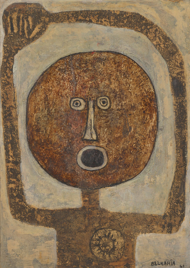 Farid Belkahia, Cuba Si, 1961. © Foundation Farid Belkahia. Tate Purchased with funds provided by the Middle East North Africa Acquisitions Committee 2016.
