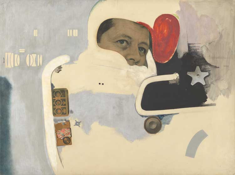 Richard Hamilton, Towards a definitive statement on the coming trends in menswear and accessories (a) Together let us explore the stars, 1962. Tate © The estate of Richard Hamilton. Photo: Tate (Oliver Cowling & Lucy Green).