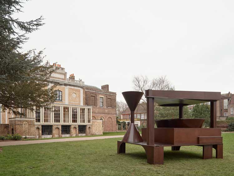 Anthony Caro. Forum, 1992-94. Installation view, The Inspiration of Architecture, Pitzhanger Manor & Gallery, London. Photo: Andy Stagg.