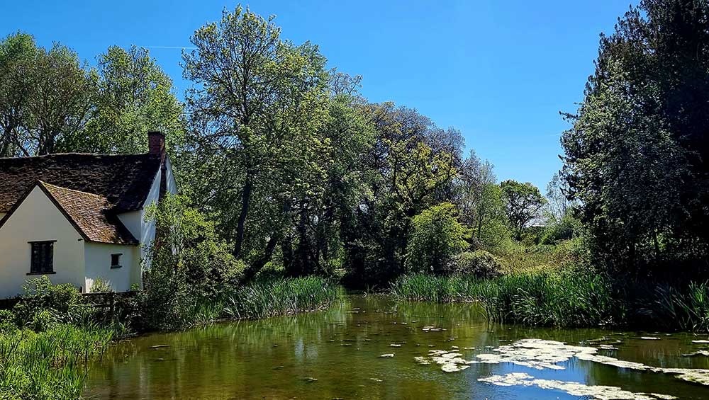 The Hay Wain view, Flatford Mill, Suffolk, 2026. Photo: Juliet Rix.