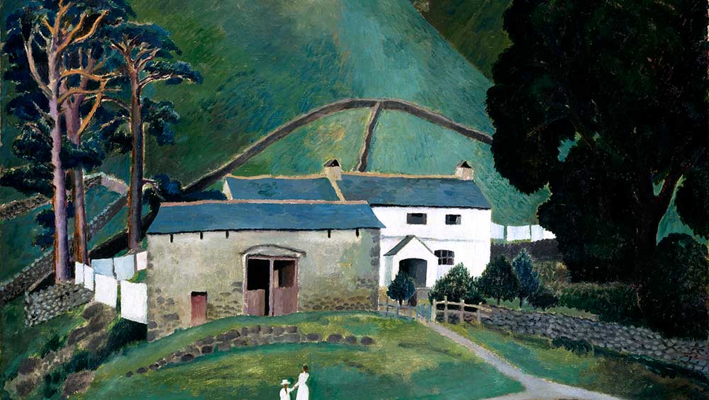 Dora Carrington, Farm at Watendlath, 1921. Oil on canvas. Presented by Noel Carrington, the artist’s brother, 1987. Photo: Tate.
