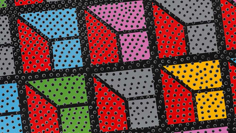 Bernard Cohen, Come Morning, 2023. Acrylic on linen, 105 x 145 cm. © Bernard Cohen, courtesy of Flowers Gallery.