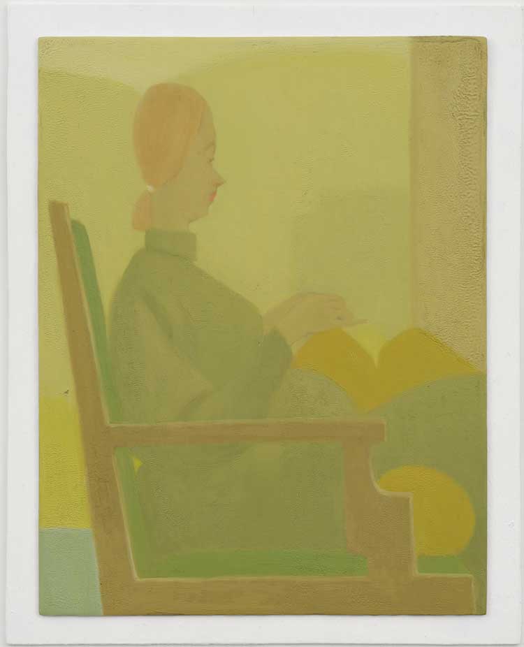 Antonio Calderara. Maternità, 1953. Oil on board, 18.1 x 14.1 cm (7 1/8 x 5 1/2 in). © Estate of Antonio Calderara. Courtesy Lisson Gallery.