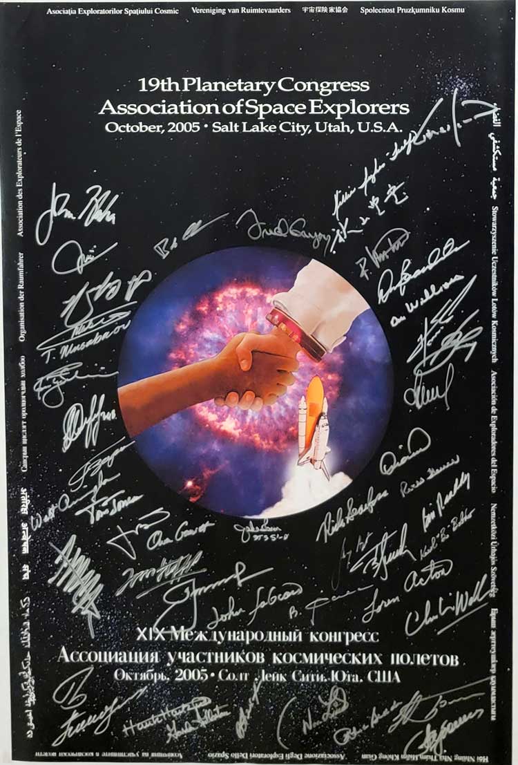 Poster for the XIX International Congress of the Association of Space Explorers, 2005.