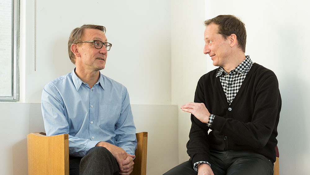 Peter St John (left) and Adam Caruso of Caruso St John Architects.