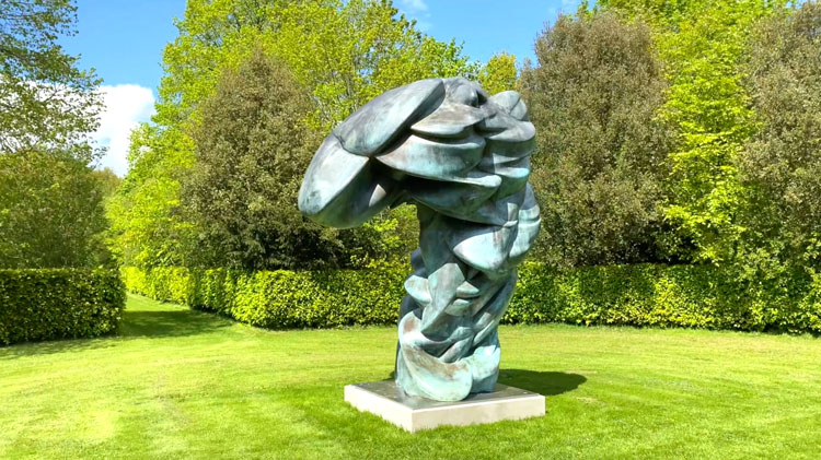Tony Cragg, Tommy, 2013. Bronze, 360 x 290 x 220 cm. Installation view, Houghton Hall, Norfolk, 2021. Photo: Martin Kennedy.