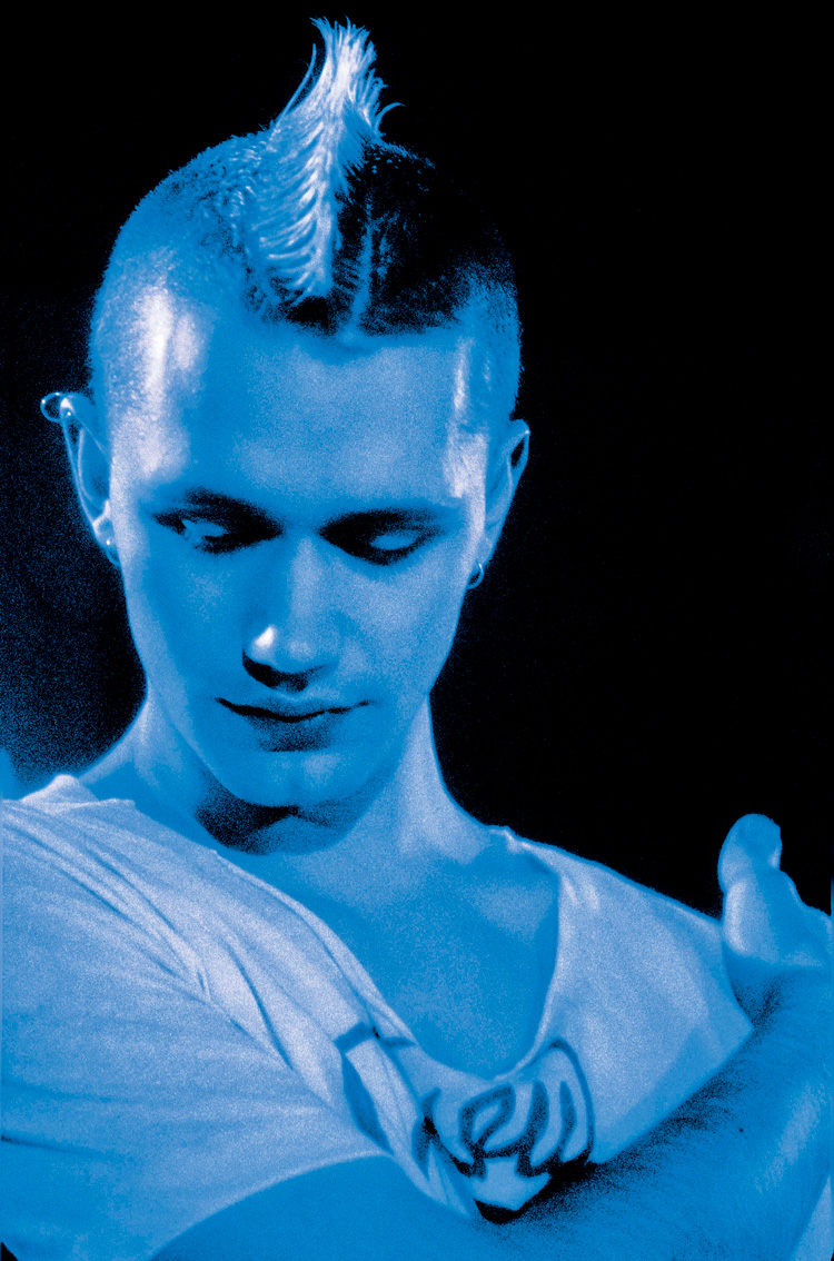 Michael Clark during the filming of Charles Atlas’s Hail the New Puritan, 1986. © Richard Haughton.