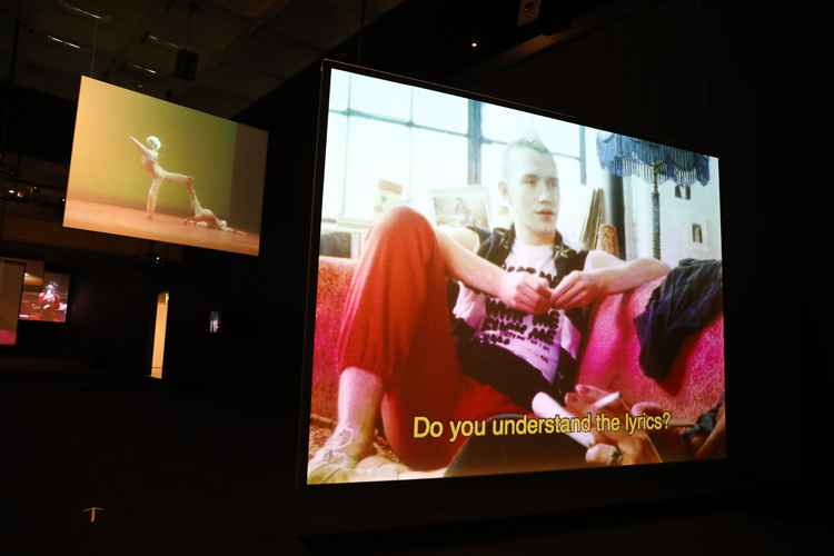 Michael Clark: Cosmic Dancer, installation View of A Prune Twin (2020) by Charles Atlas, Barbican Art Gallery, 7 October 2020 – 3 January 2021. © Tim Whitby/Getty Images.