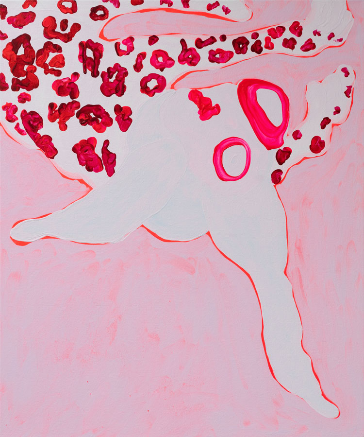 Kelly Sweeney, Bite Me, 2019. Acrylic on canvas, 92 x 76 cm. © the artist.