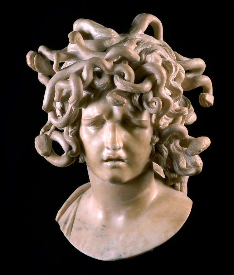 Gian Lorenzo Bernini, Medusa, Rome, 1638–40. Marble with traces of original patina, (h)46 cm. Rome, Musei Capitolini, Palazzo dei Conservatori © Pinacoteca Capitolina. Photo: Andrea Jemolo.