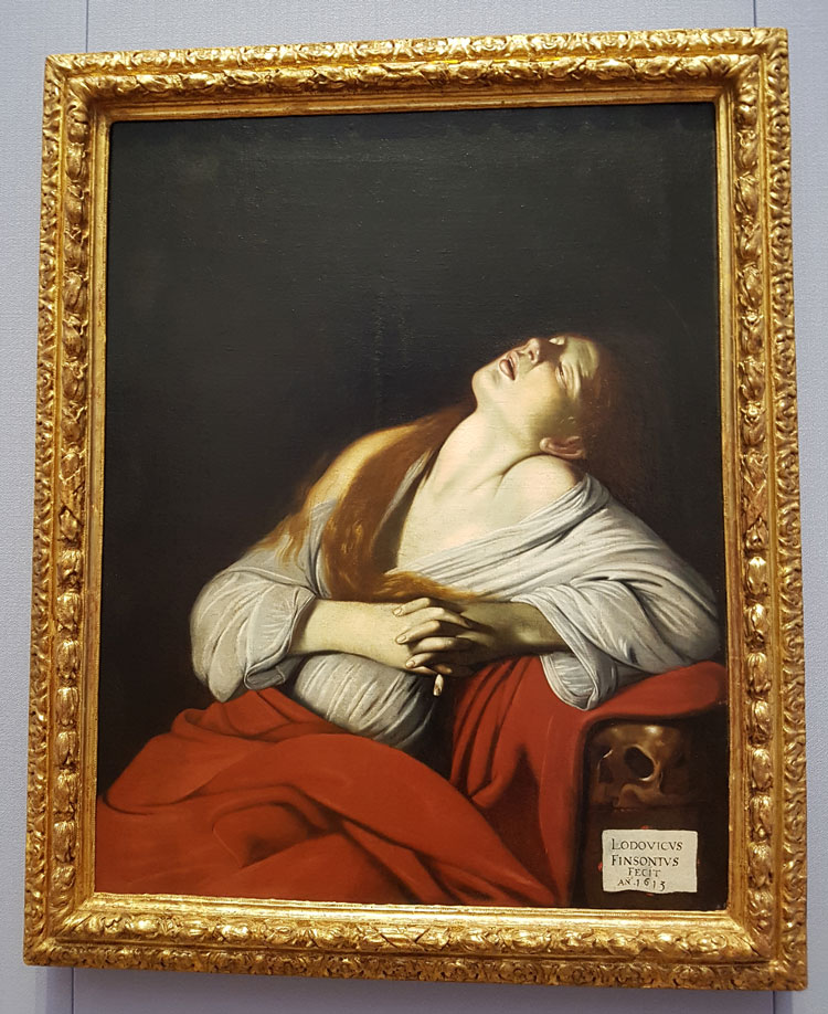 Artemisia’s Mary Magdalene in Ecstasy. Photo: Juliet Rix.
