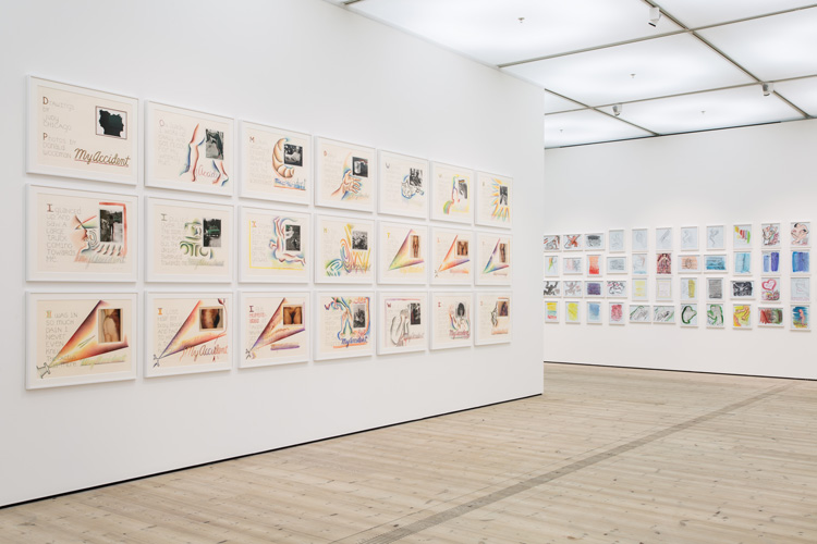 Judy Chicago, Installation view of My Accident, 1986. BALTIC Centre for Contemporary Art 2019. Photo: Rob Harris © 2019 BALTIC.