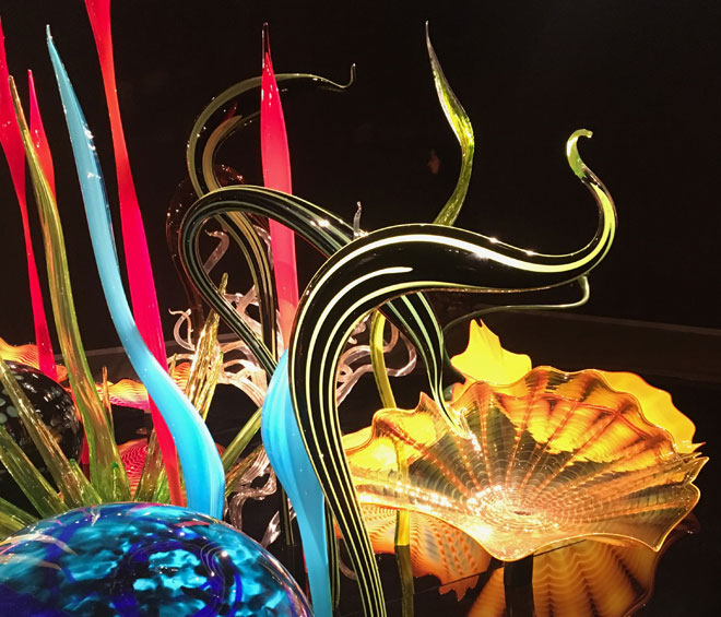 Dale Chihuly. Mille Fiori, 2018 (detail), installation view, Groninger Museum. Photo: Veronica Simpson.