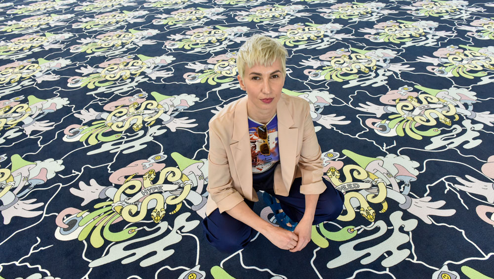 Zuzanna Czebatul. Higher Than the Sun, 2018. Installation view, Koelnmesse trade centre, Art Cologne.